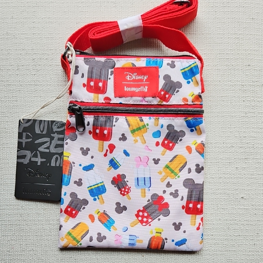 Loungefly Disney Mickey And Minnie Popsicle Passport Bag